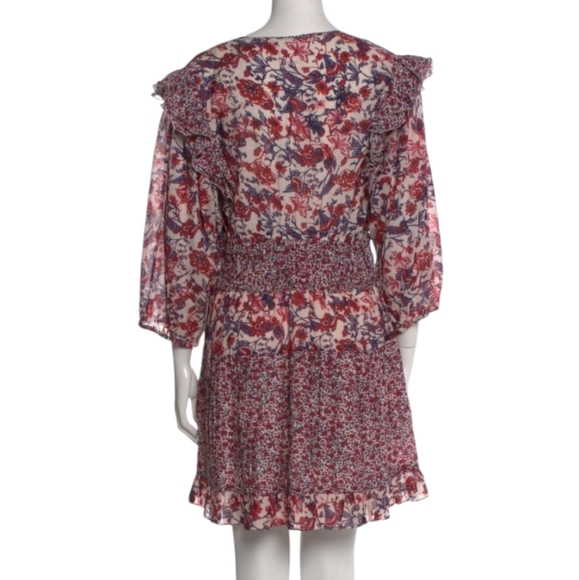 Saylor LACI FLORAL MINI DRESS IN MULTI Pink Combo - Picture 4 of 6